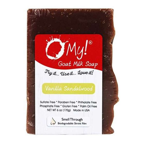 Goat Milk Soap Bar Vanilla Sandalwood 6 Oz By O MY!