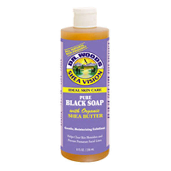 Black Soap With Shea Butter, 8 Oz By Dr.Woods Products