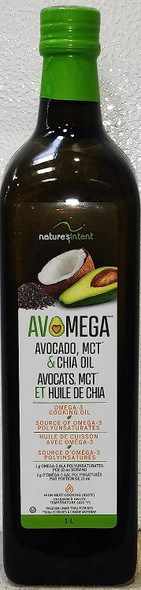 1L. Avocado, MCT & CHIA Oil, Omega-3 Cooking Oil.Made in Canada. (NO Taxes ON This Item)