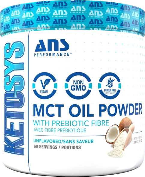 Ans Performance Mct Oil Powder Unflavored 300g (60) serving 60 Count