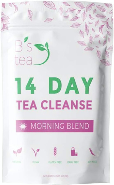 Bs Tea - Detox Tea - Daytime Cleansing Tea - Be Cleansed - Be Restored - Be Healthy - daily herbal tea to cleanse body from toxins, reduce bloating, aid in weight-loss & optimize health