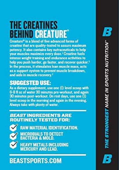 Beast Sports Nutrition Creature Unflavored 60sv, 300-Gram