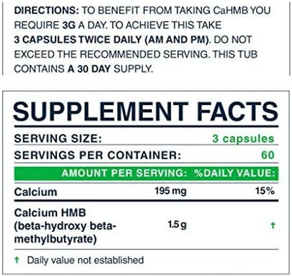 Blonyx HMB Sport - Improves Recovery, Decreases Soreness and Muscle Loss - 30-Day Supply