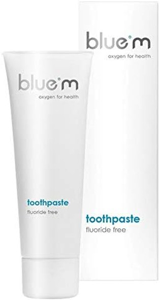 BlueM Toothpaste - Eliminate Bad Breath, Enjoy a Fresh & Healthy Rinse - Non-Abrasive - Helps Damaged Dental Implants Recover - Prevents Gingivitis & Periodontal Disease (Gum Disease)- Mint Flavor - Oxygen Therapy Solution - 75ml by BlueM