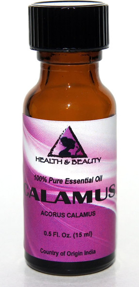 Calamus Essential Oil Organic Aromatherapy Therapeutic Grade 100% Pure Natural 0.5 oz, 15 ml
