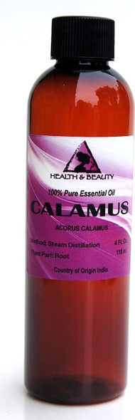 Calamus Essential Oil Organic Aromatherapy Therapeutic Grade 100% Pure Natural 4 oz, 118 ml