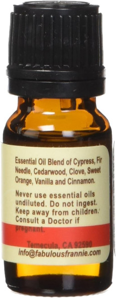 Christmas Wreath Essential Oil Blend 100% Pure, Undiluted Essential Oil Blend Therapeutic Grade - 10 ml - Blend of Cyrpress, Pine, Cedarwood, Orange, Cinnamon, Clove and Vanilla