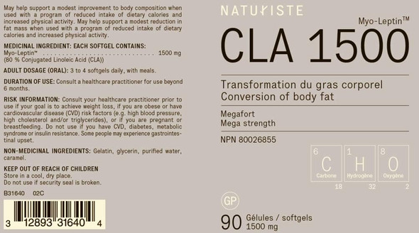 Cla 1500 - Conjugated Linoleic Acid - Weight Loss Supplement - Extra Strength - 90 Softgels