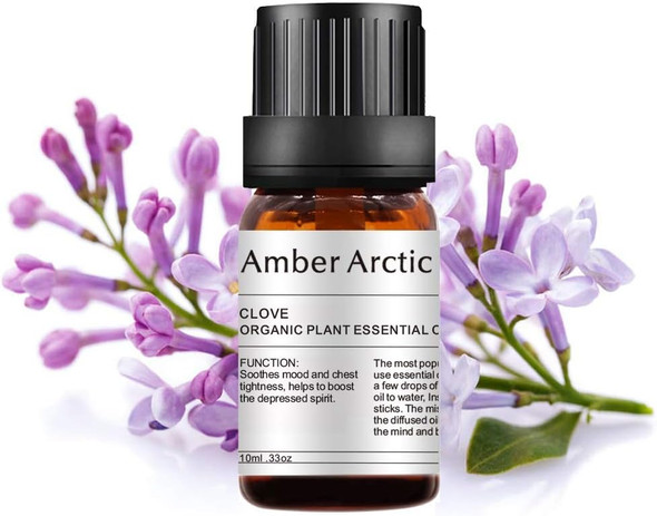 Clove Essential Oil, 100% Pure Natural Aromatherapy Essential Oil for Diffuser, Massage, SPA (10ML)
