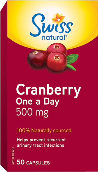 Cranberry One A Day 500mg Capsule 50 Box