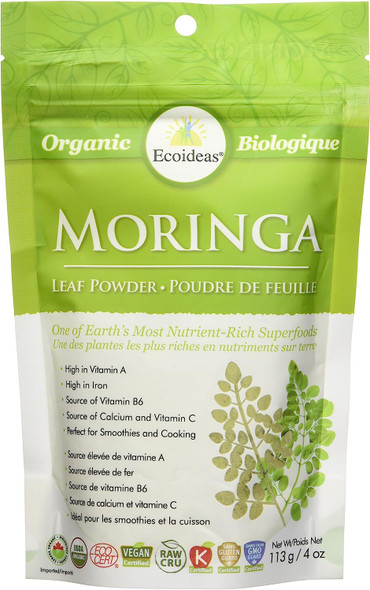 Ecoideas Organic Moringa Powder, 113g