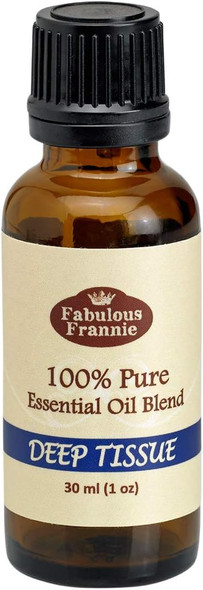 Fabulous Frannie Deep Tissue 100% Pure Essential Oil Blend 30ml made with Wintergreen, Camphor, Lavender, Ginger, Chamomile & Helichrysum Pure Essential Oils.