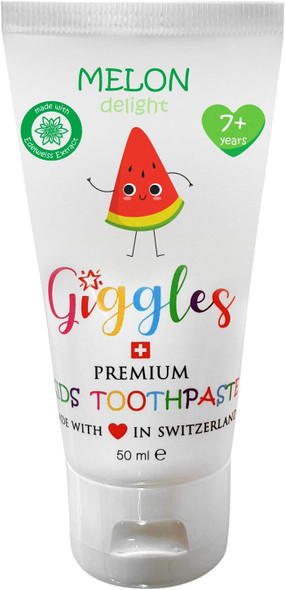Giggles Premium Kids Melon Delight Toothpaste 7 Plus 50 milliliter Candy Apple