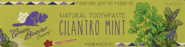 Green Beaver Fluoride free Cilantro Mint Natural Toothpaste 75ml