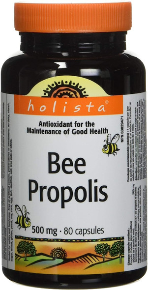 Holista Bee Propolis, Capsule, 500 mg, 80 Count