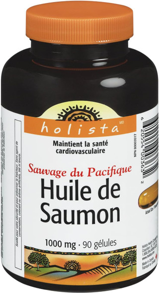 Holista Wild Pacific Salmon Oil, 1000 Mg, 90-Count