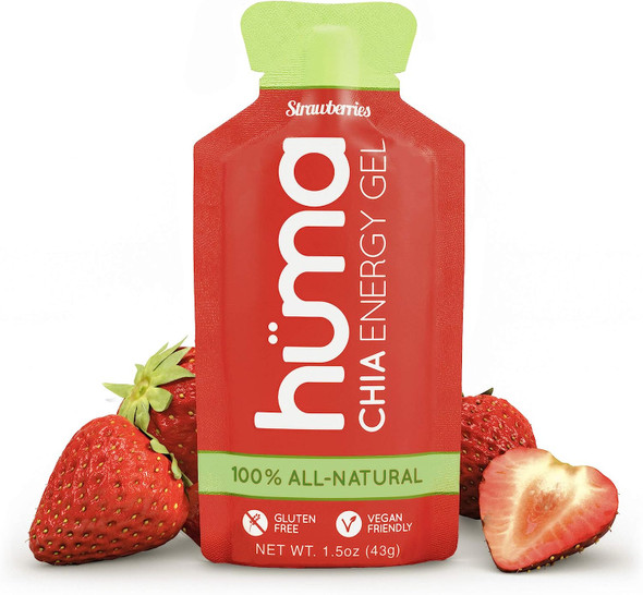 Huma Chia Energy Gels (Strawberry, 12-pack)