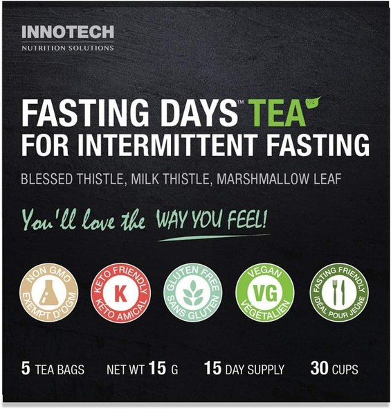 Innotech Nutrition Fasting Days Tea - 5 Count (2 Weeks Supply)