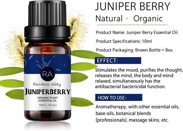 Juniperberry Essential Oil (10ML), 100% Pure Natural Aromatherapy Juniperberry Oil for Diffuse