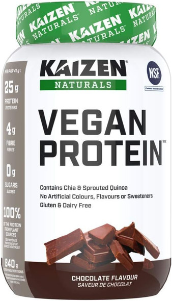 KAIZEN NATURALS Kaizen Naturals Vegan Protein- Chocolate 840g 840 gram