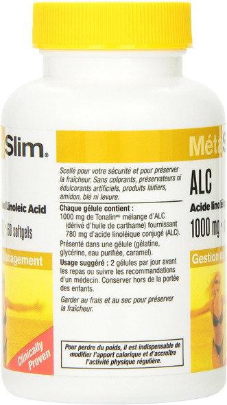 MetaSlim Cla, Conjugated Linoleic Acid, 1000 Mg, 60-Count