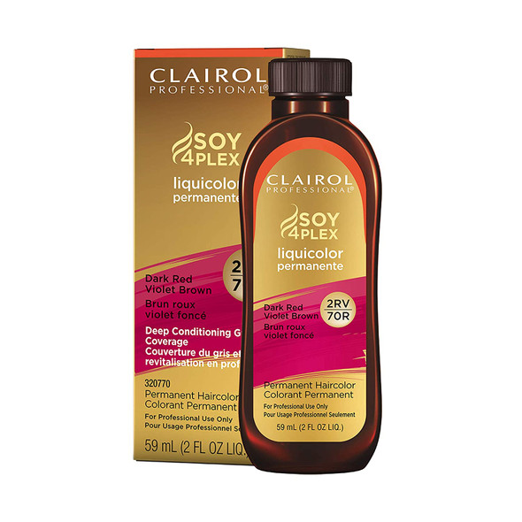 Clairol Professional Liquicolor, 2RV Dark Red Violet Brown, 2 Fl Oz