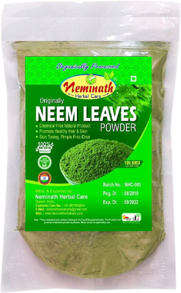 Neminath Herbal Care-100% Natural Neem Leaves Powder (100 Grams)