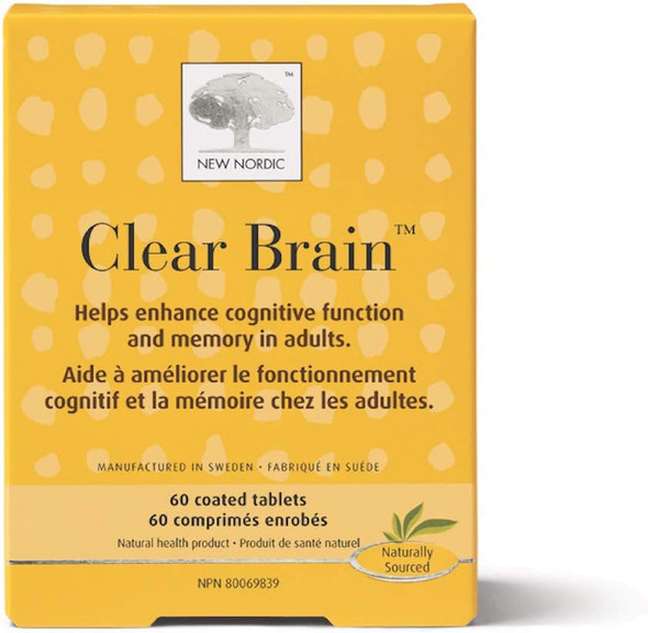 Nordic-Clear Brain 60 Coated Tabs