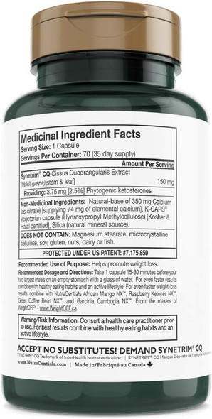 NutraCentials Cissus Quadrangularis NX, 70 Count