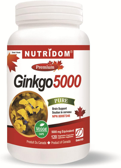 Nutridom Ginkgo 5000 100mg 120 Vcaps