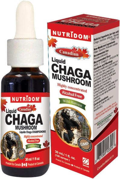 Nutridom Liquid Chaga mushroom (1x30ml bottle)