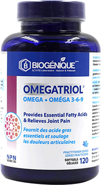 Omegatriol - Omega Complex (3,6,9) - Biogenique (120 Softgels)