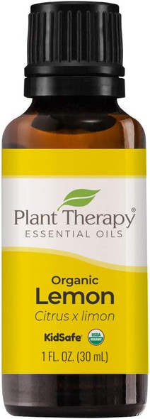 Organic Lemon Essential Oil. 30 ml (1 oz). 100% Pure, Undiluted, Therapeutic Grade.