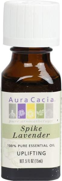 Pack of 1 x Aura Cacia Pure Essential Oil Spike Lavender - 0.5 fl oz