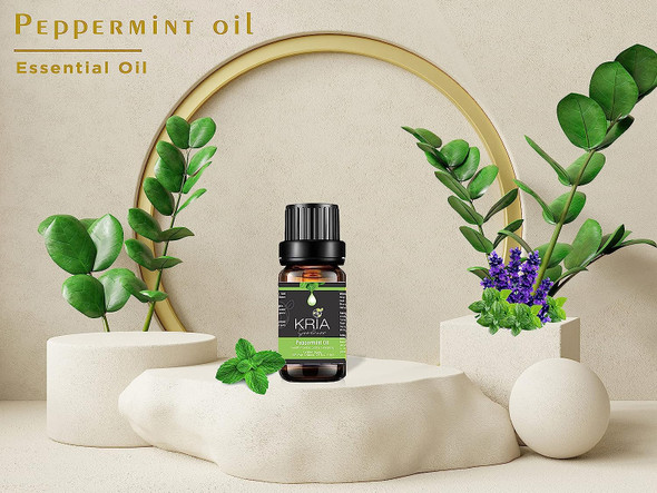 Peppermint Essential Oils - 100% Pure Therapeutic Grade Essential Oil for Aromatherapy - 10ml