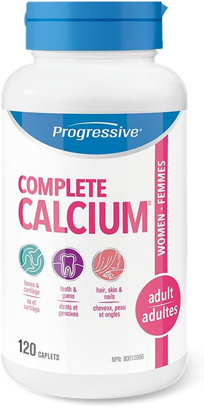 Progressive Complete calcium adult women tablets, 120 Count