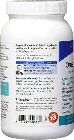 Progressive Omegessential Adult Fish Oil Supplement - 1, 000 Mg Epa + 550 Mg Dha, 60 Count