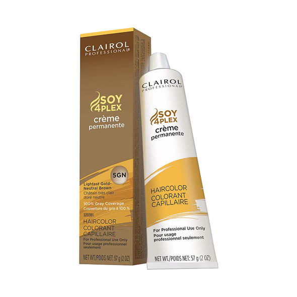 Clairol Professional Permanent Crme, 5GN Lightest Gold Neutral Brown, 2 oz