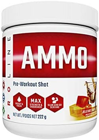 PROLINE Ammo Pre Workout shot Jello shot, 222 gram