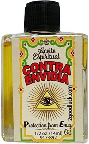 Protection From Envy, Spiritual Oil With 1 Dram Perfume Set for Magic and Rituals. Contra Envidia, Aceite Espiritual Para Rituales Y Magia.