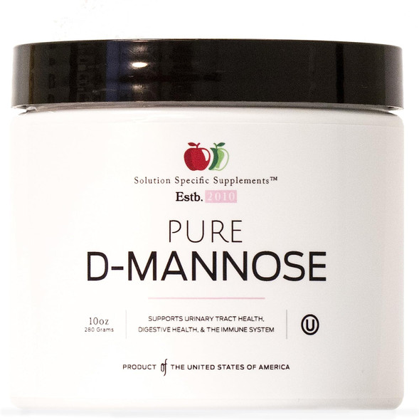 Pure D-Mannose Powder Supplement - Bulk D-Mannose 10oz (280g) 60 Servings for UTI, Bladder, & Urinary Tract Health