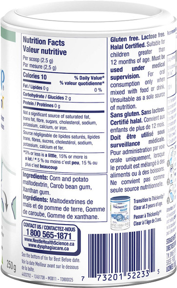 Resource Thickenup Junior, Instant Food and Drink Thickener Canister, 250 gram