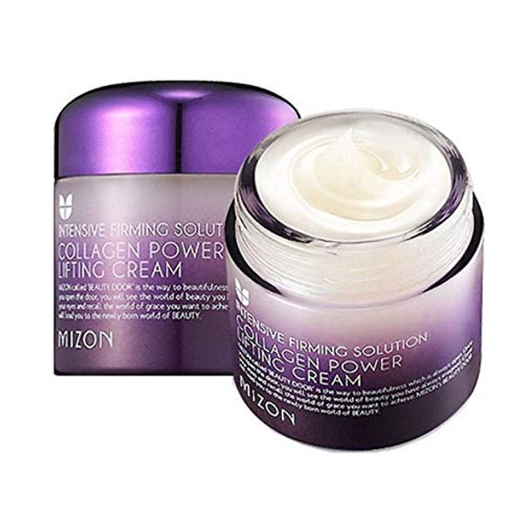 Collagen Power Lifting Cream, Collagen Face Moisturizer by Mizon, Day and Night Cream, Anti-Aging Facial Cream to Smooth Wrinkles, Non-Greasy and Non-sticky Formula, Lifting and Tightening, Natural