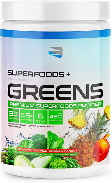 Superfoods+Greens Believe Supplements (Pineapple Mango)