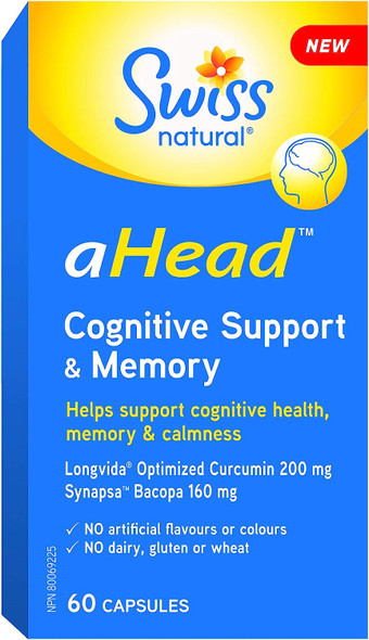 Swiss Natural aHead Cognitive Support and Memory - An unique formulation with all herbal ingredients
