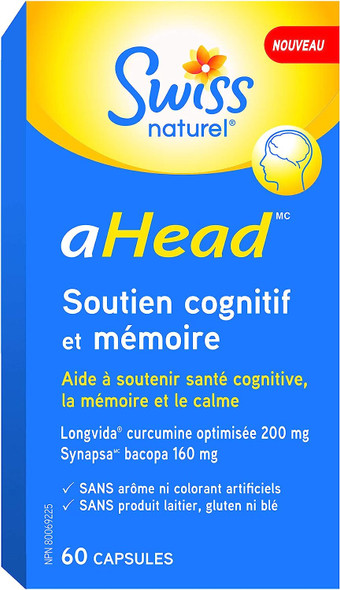 Swiss Natural aHead Cognitive Support and Memory - An unique formulation with all herbal ingredients