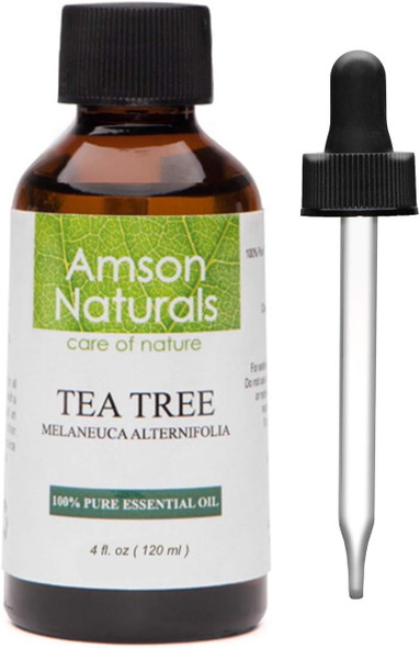 Tea Tree Essential Oil 4oz / 120 ml - 100% Pure & Natural by Amson Naturals