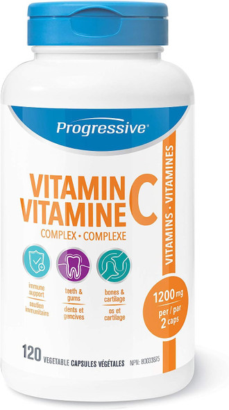 Vitamin C Complex 1,200 mg With Papaya and Black Pepper - 120 Vegetarian Capsules