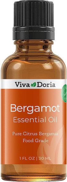 Viva Doria 100% Pure Bergamot Essential Oil, Undiluted, Food Grade, Italian Bergamot oil, 30 mL (1 Fl Oz)