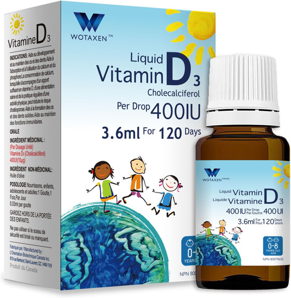 WOTAXEN Liquid Vitamin D3 400IU 3.6ml
